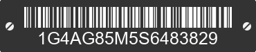 1995 BUICK Century 1G4AG85M5S6483829 VIN decoded