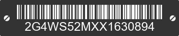 1999 BUICK Century 2G4WS52MXX1630894 VIN decoded