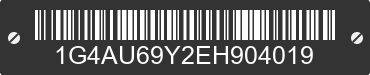 1984 BUICK Electra 1G4AU69Y2EH904019 VIN decoded