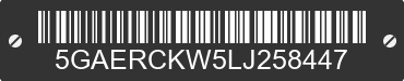 2020 BUICK Enclave 5GAERCKW5LJ258447 VIN decoded