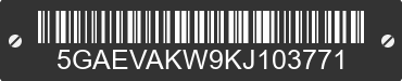 2019 BUICK Enclave 5GAEVAKW9KJ103771 VIN decoded
