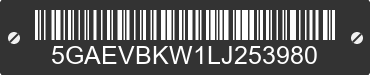 2020 BUICK Enclave 5GAEVBKW1LJ253980 VIN decoded