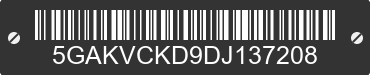 2013 BUICK Enclave 5GAKVCKD9DJ137208 VIN decoded