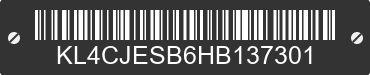 2017 BUICK Encore KL4CJESB6HB137301 VIN decoded