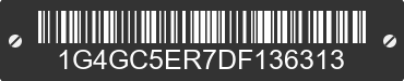 2013 BUICK LaCrosse 1G4GC5ER7DF136313 VIN decoded