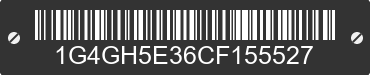 2012 BUICK LaCrosse 1G4GH5E36CF155527 VIN decoded