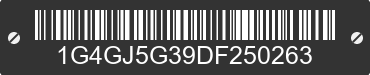 2013 BUICK LaCrosse 1G4GJ5G39DF250263 VIN decoded