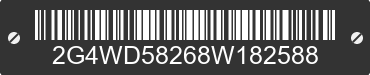 2008 BUICK LaCrosse 2G4WD58268W182588 VIN decoded
