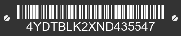 2022 BULLET Bullet 4YDTBLK2XND435547 VIN decoded
