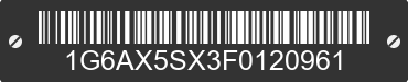 2015 CADILLAC CTS 1G6AX5SX3F0120961 VIN decoded