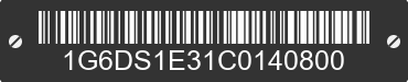 2012 CADILLAC CTS 1G6DS1E31C0140800 VIN decoded