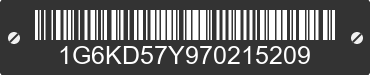 2007 CADILLAC DTS 1G6KD57Y970215209 VIN decoded