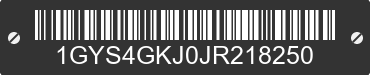 2018 CADILLAC Escalade ESV 1GYS4GKJ0JR218250 VIN decoded