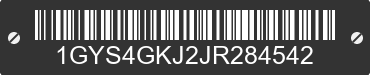 2018 CADILLAC Escalade ESV 1GYS4GKJ2JR284542 VIN decoded