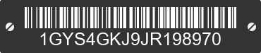 2018 CADILLAC Escalade ESV 1GYS4GKJ9JR198970 VIN decoded