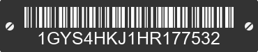 2017 CADILLAC Escalade ESV 1GYS4HKJ1HR177532 VIN decoded