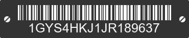 2018 CADILLAC Escalade ESV 1GYS4HKJ1JR189637 VIN decoded