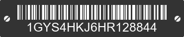 2017 CADILLAC Escalade ESV 1GYS4HKJ6HR128844 VIN decoded