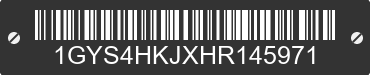 2017 CADILLAC Escalade ESV 1GYS4HKJXHR145971 VIN decoded