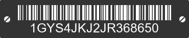 2018 CADILLAC Escalade ESV 1GYS4JKJ2JR368650 VIN decoded