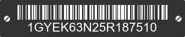 2005 CADILLAC Escalade 1GYEK63N25R187510 VIN decoded