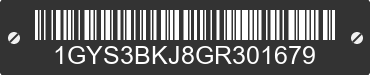 2016 CADILLAC Escalade 1GYS3BKJ8GR301679 VIN decoded