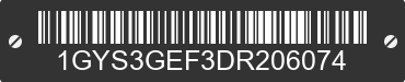 2013 CADILLAC Escalade 1GYS3GEF3DR206074 VIN decoded