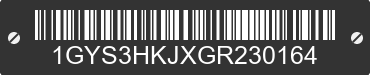 2016 CADILLAC Escalade 1GYS3HKJXGR230164 VIN decoded