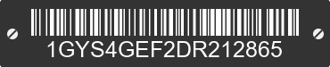 2013 CADILLAC Escalade 1GYS4GEF2DR212865 VIN decoded