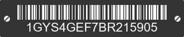 2011 CADILLAC Escalade 1GYS4GEF7BR215905 VIN decoded