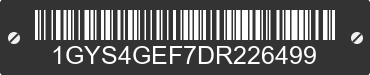 2013 CADILLAC Escalade 1GYS4GEF7DR226499 VIN decoded