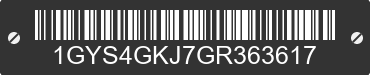 2016 CADILLAC Escalade 1GYS4GKJ7GR363617 VIN decoded
