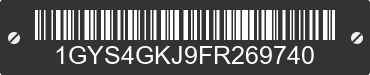 2015 CADILLAC Escalade 1GYS4GKJ9FR269740 VIN decoded