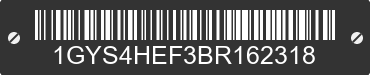2011 CADILLAC Escalade 1GYS4HEF3BR162318 VIN decoded
