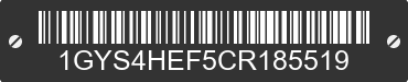 2012 CADILLAC Escalade 1GYS4HEF5CR185519 VIN decoded