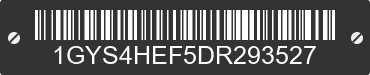 2013 CADILLAC Escalade 1GYS4HEF5DR293527 VIN decoded