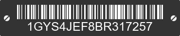 2011 CADILLAC Escalade 1GYS4JEF8BR317257 VIN decoded