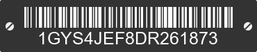 2013 CADILLAC Escalade 1GYS4JEF8DR261873 VIN decoded