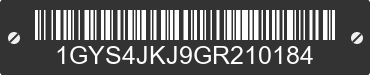2016 CADILLAC Escalade 1GYS4JKJ9GR210184 VIN decoded