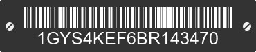 2011 CADILLAC Escalade 1GYS4KEF6BR143470 VIN decoded