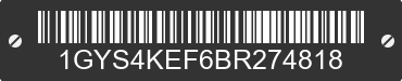 2011 CADILLAC Escalade 1GYS4KEF6BR274818 VIN decoded