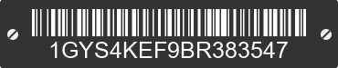 2011 CADILLAC Escalade 1GYS4KEF9BR383547 VIN decoded
