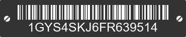 2015 CADILLAC Escalade 1GYS4SKJ6FR639514 VIN decoded