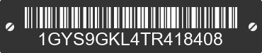 2026 CADILLAC Escalade 1GYS9GKL4TR418408 VIN decoded