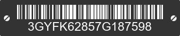 2007 CADILLAC Escalade 3GYFK62857G187598 VIN decoded