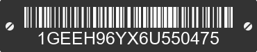 2006 CADILLAC Professional Chassis 1GEEH96YX6U550475 VIN decoded