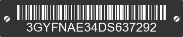 2013 CADILLAC SRX 3GYFNAE34DS637292 VIN decoded