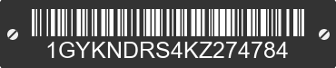 2019 CADILLAC XT5 1GYKNDRS4KZ274784 VIN decoded
