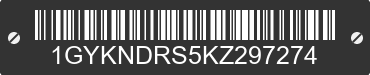 2019 CADILLAC XT5 1GYKNDRS5KZ297274 VIN decoded