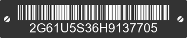 2017 CADILLAC XTS 2G61U5S36H9137705 VIN decoded